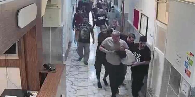 يدعي مسؤولو النظام اختراق لقطات السجون CCTV Evin هي فيديو مزيف