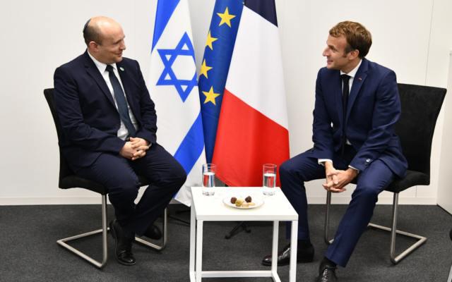 Bennett يتحدث مع ماكرون عن تهديد إيران النووي
